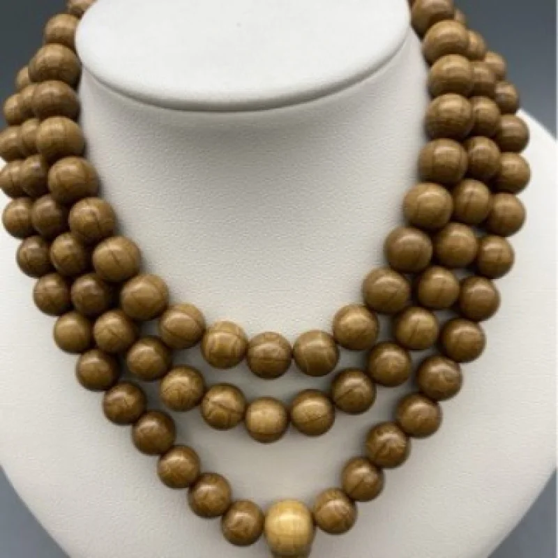 Genuine 0.8mm Buddhist Bead 108 Beads Wutai Mountain Liudao Wood Bracelet with a Light Fragrance