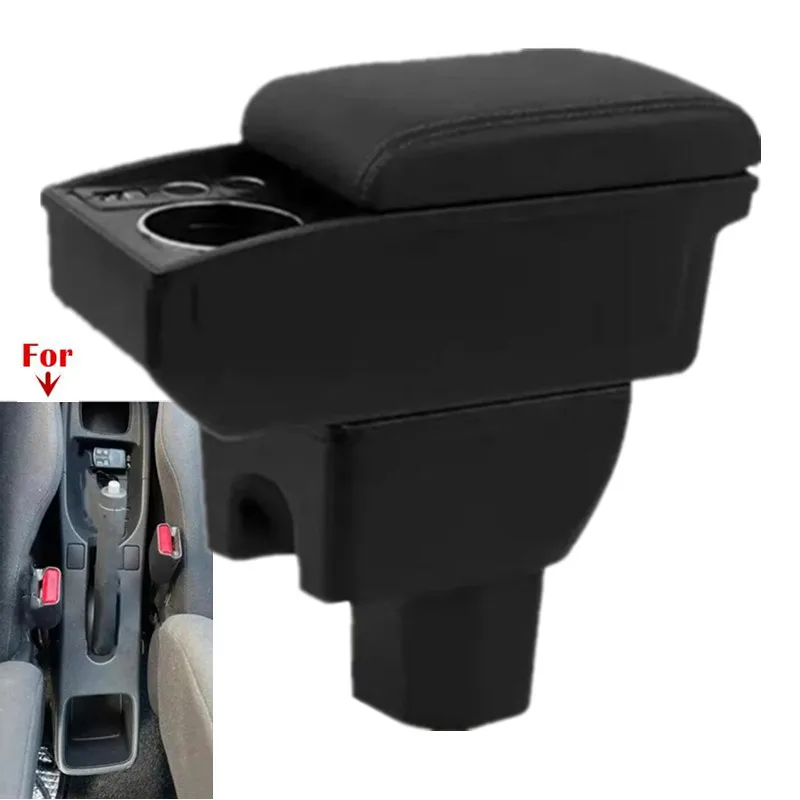 For SUZUKI Splash Armrest Box for Suzuki Splash Car Armrest Double-layer Storage Box Cup Holder Interior Retrofit Car Accessory