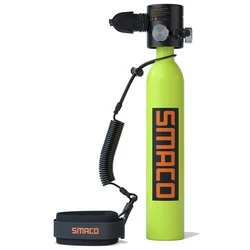 SMACO S300Plus Mini Scuba Diving Tank Equipment Mini Oxygen Tanks Cylinder Respirator Air Tank Diving Equipment S300 Upgraded