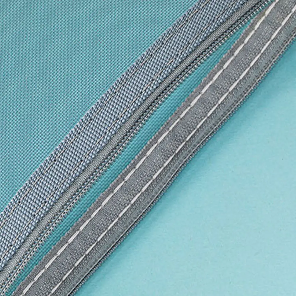 Nylon Transparent Zipper Pencil Case Zipper Solid Color Clear Stationery Bag Travel Case Makeup Pouch Mesh Cosmetic Storage Bag