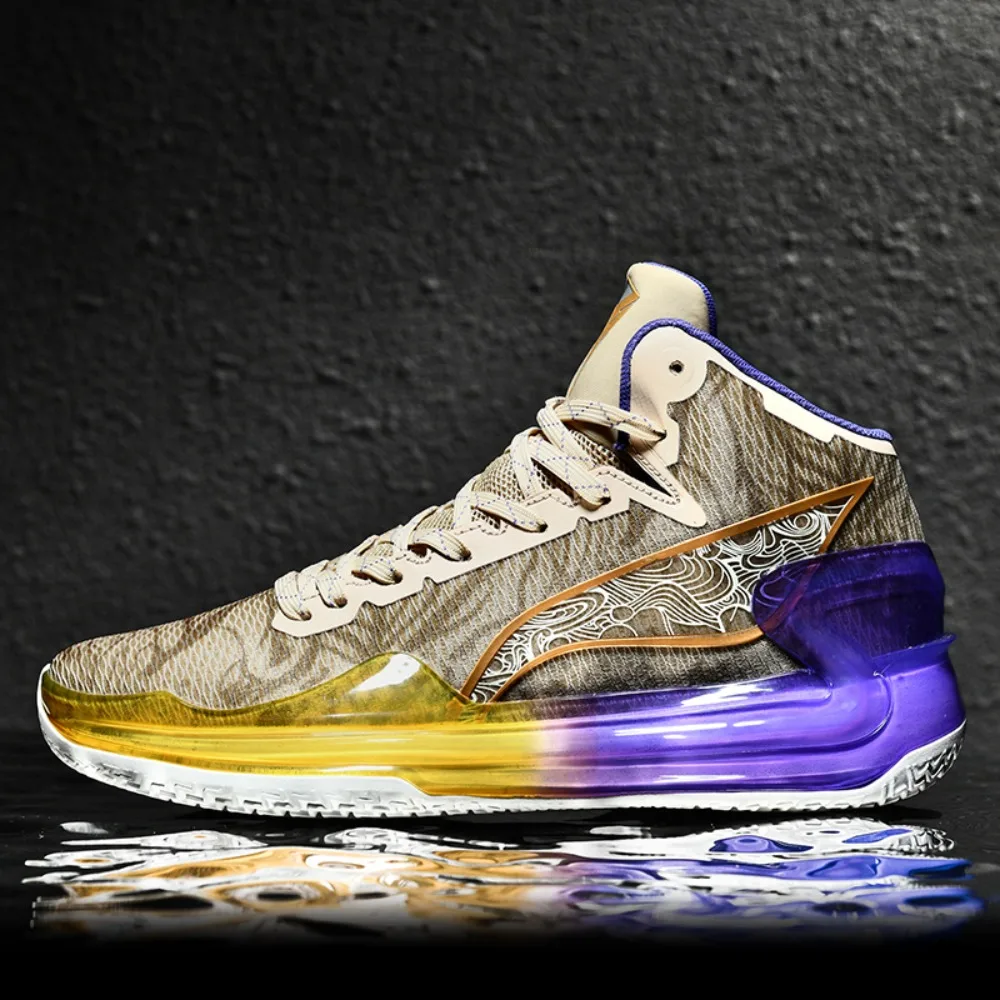 

Autumn and winter high-top men's and women's basketball shoes lace-up mesh wear-resistant non-slip training shoes sneakers