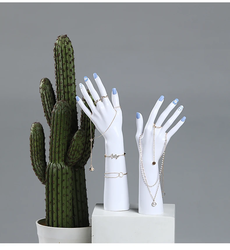 Realistic Jewelry Display Props Female Mannequin Hand Model for Rings Nails Display