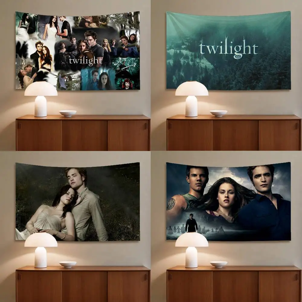 TV Twilight Isabella Edward Cullen Tapestry Wall Hanging Tapestry Art Deco Blanket Curtain Hanging At Bedroom Living Room Decor