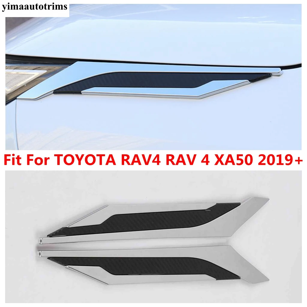 

Front Head Light Lamp Eyebrow Leaf Board Decoration Cover Trim For For TOYOTA RAV4 RAV 4 XA50 2019 - 2024 Accessories Exterior