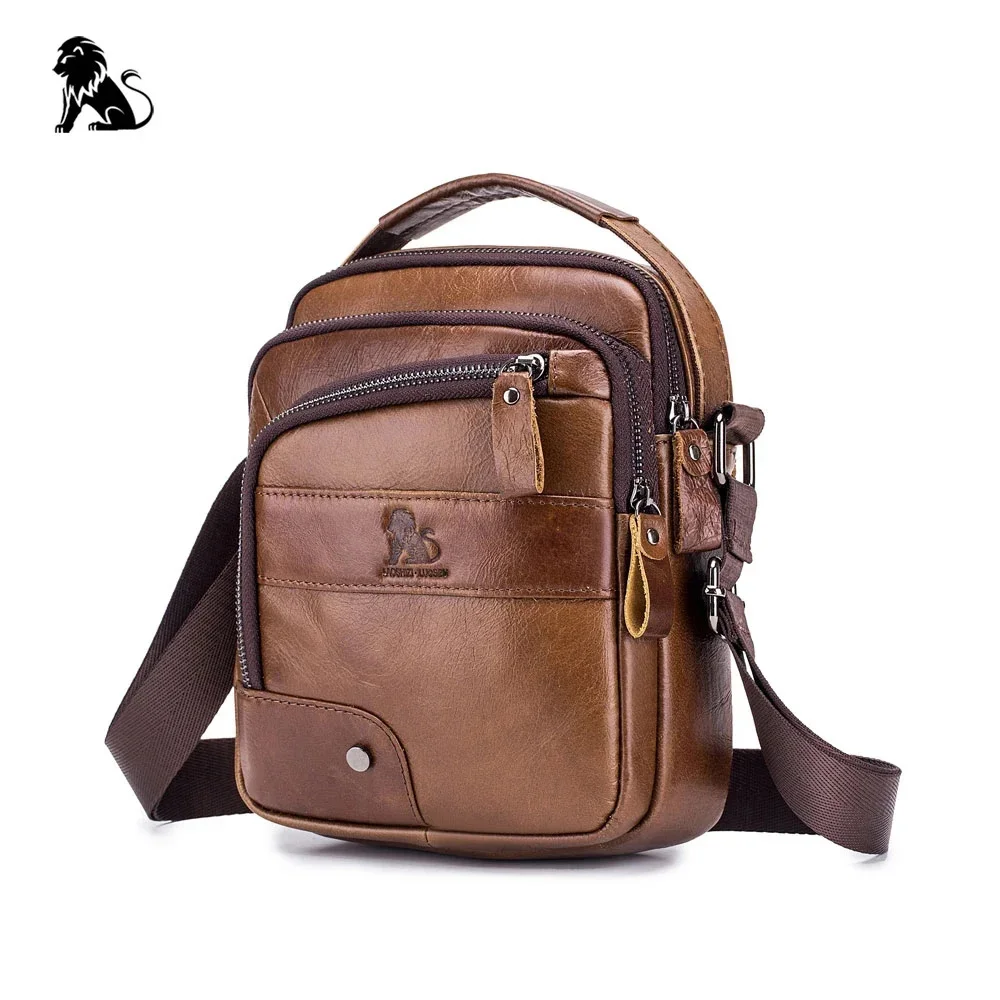 Sac à bandoulière Messenger en cuir véritable pour homme, sac à main pour homme, grande capacité, designer, initié, marque de luxe