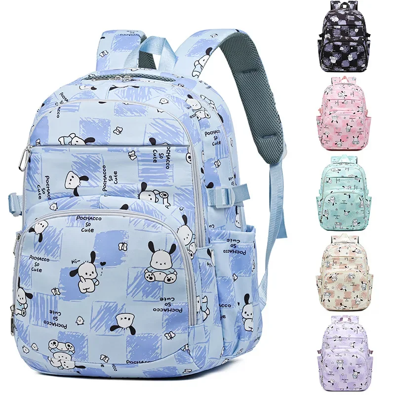 Sanrio Pacha Dog New Cartoon Printing Lightweight Student School Bag Large Capacity Fresh and Cute Children's Backpack Female