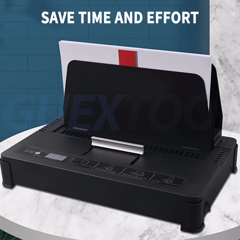 Electric Binding Machine Hot Melt Bidding Document Binding Machine Voucher File Contract Hot Melt Envelope Glue Binding Machine