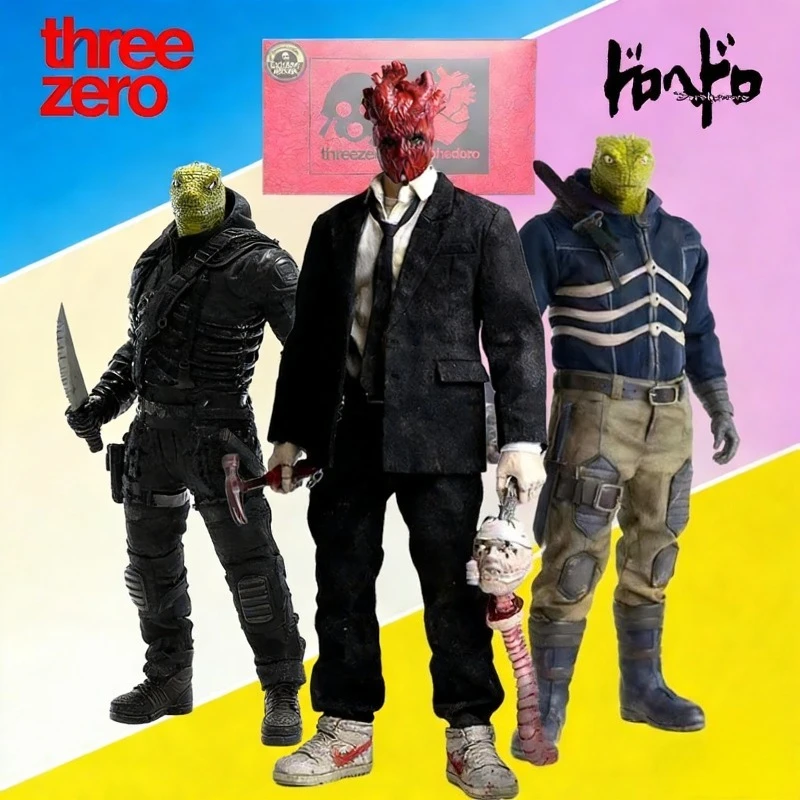 

THREEZERO Original Dorohedoro Series Shin Heart Caiman Anime Collectible Action Figure Model Toy Gift for Boys
