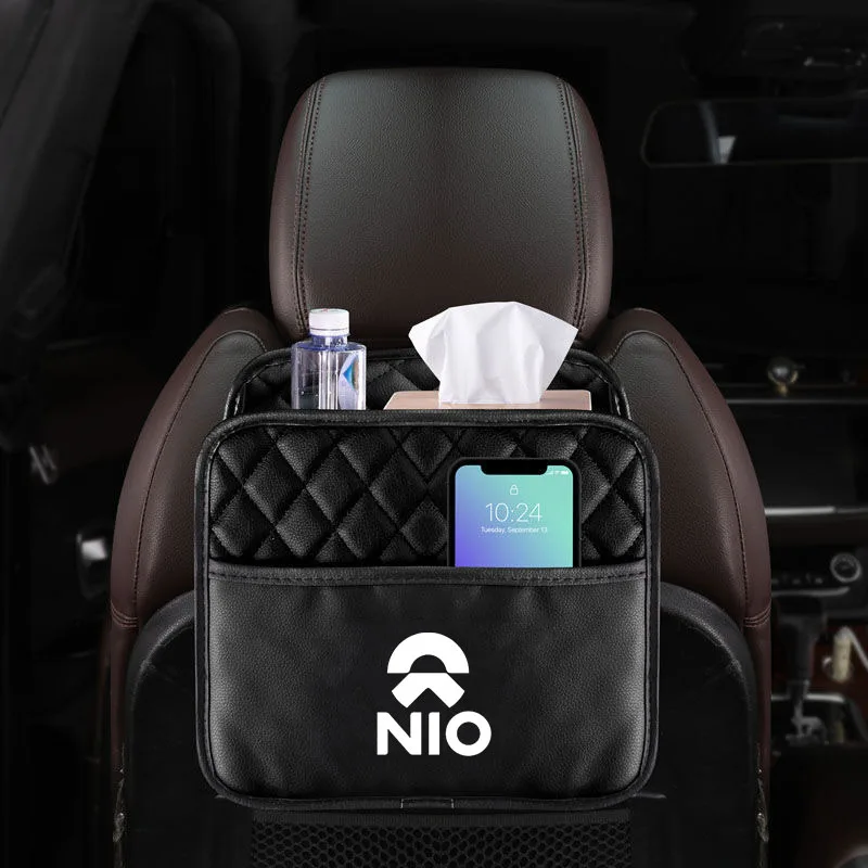 

Car Storage Bag Hanging Seat Back Tissue Water Cup Holder For NIO ET5 ES6 ES8 EC6 ET7 Weilai ET7 EP9 Eve ET5 Car Accessories