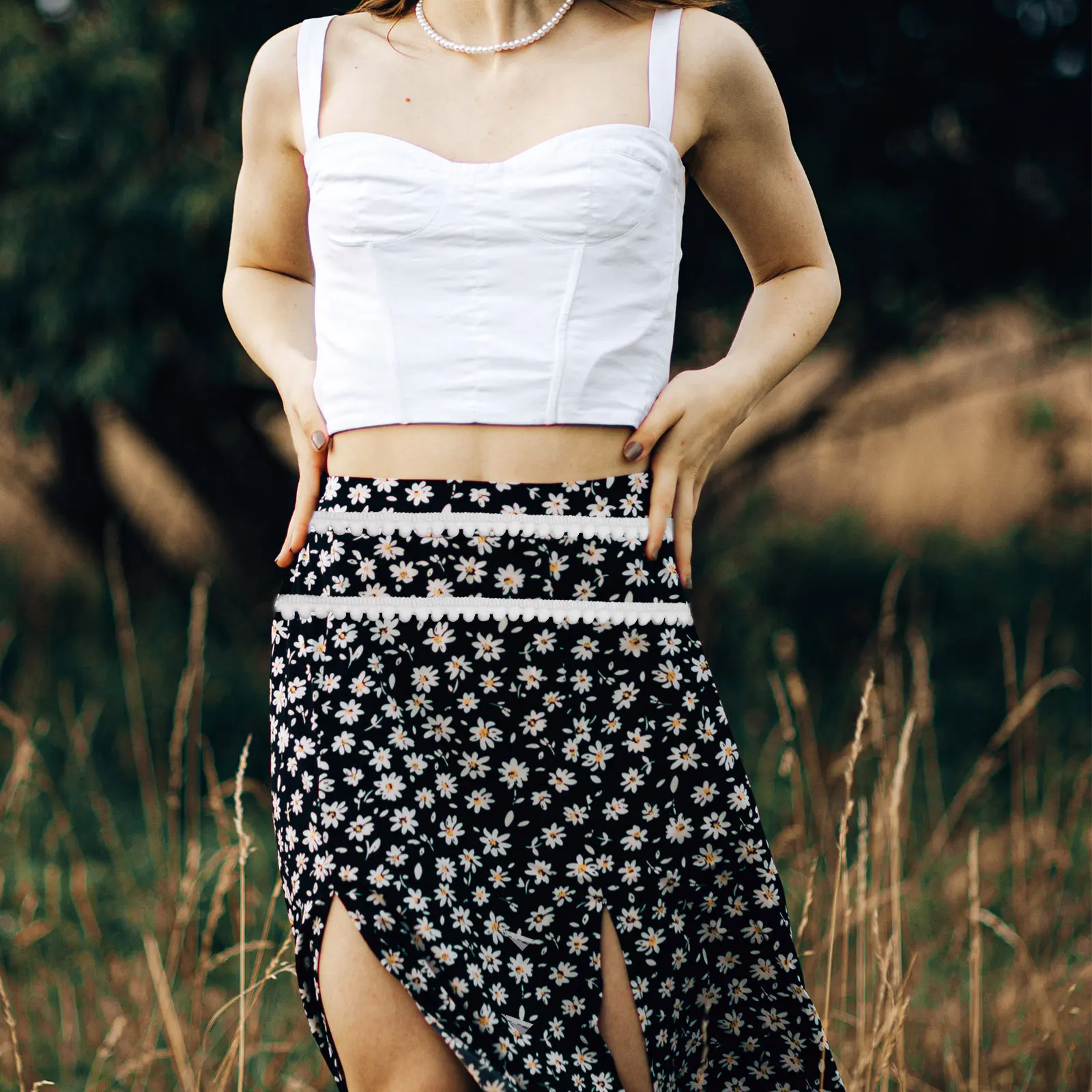 

Pom Pom Ribbon Trim for Clothing DIY Sewing Supplies Cute Fringe Decorations Ball Braid Tassel Fabric Crafts Material