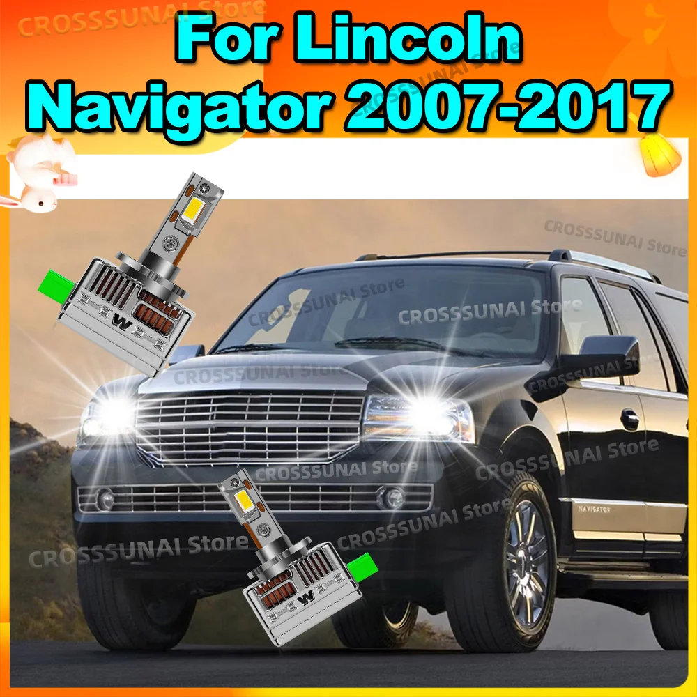 

2pc Led Headlight Canbus Bulbs Xenon Lamp Upgrade 6000K For Lincoln Navigator 2007-2017 2010 2011 2012 2013 2014 2015 2016