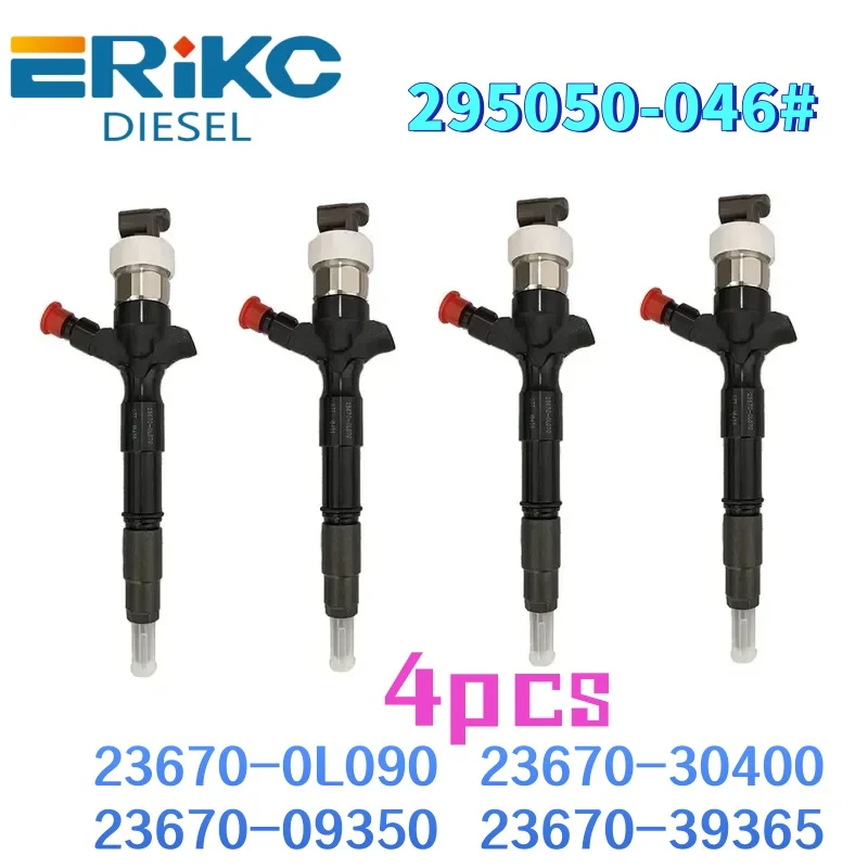 

4PCS 23670-09350 23670-39365 CR Diesel Fuel Injector Nozzle Assy 23670-0L090 23670-30400 for Toyota Hilux 295050-0460 Injection