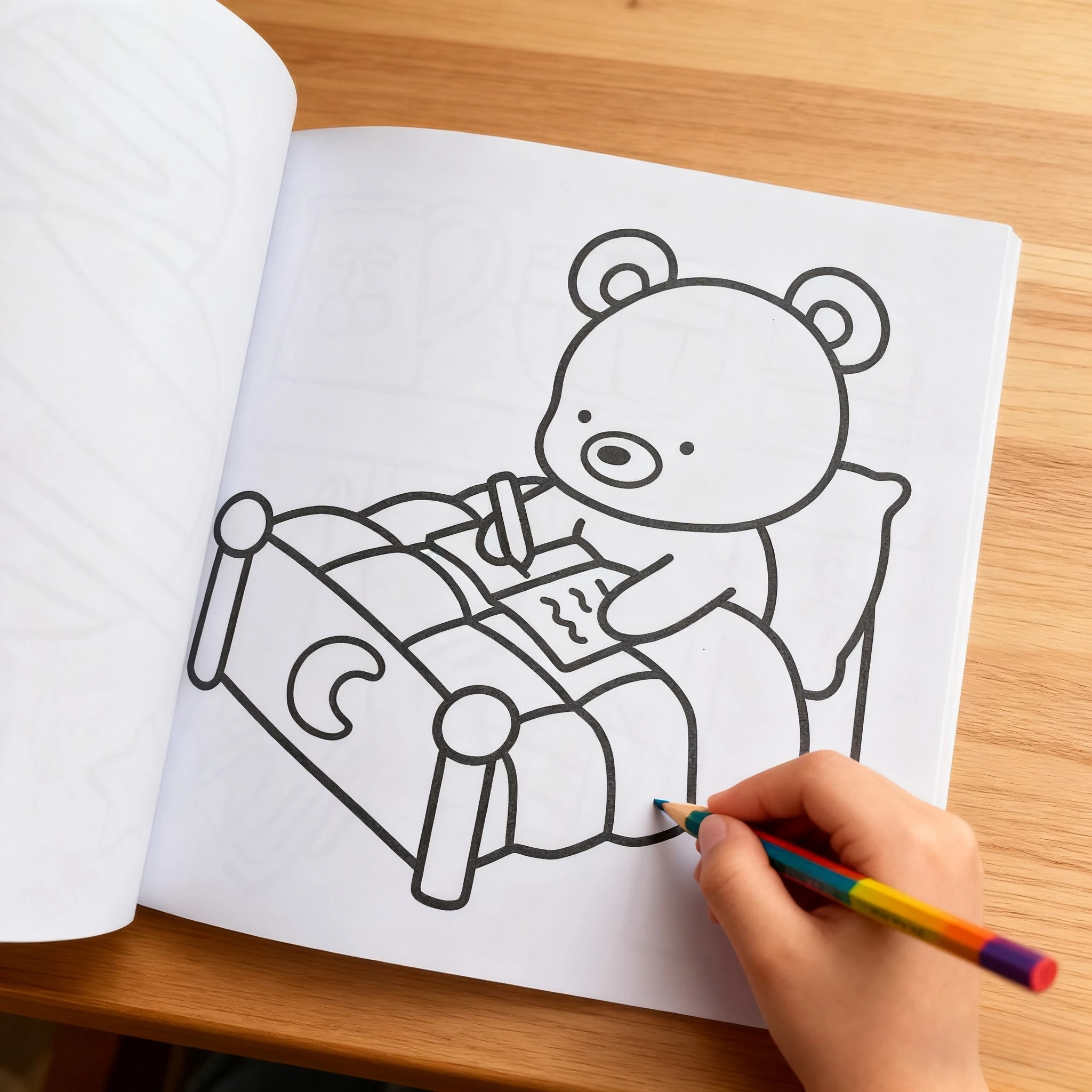 كتاب تلوين مريح لطيف من Little Corner للبالغين والمراهقين يتميز بمخلوقات رائعة في لحظات مريحة للاسترخاء
