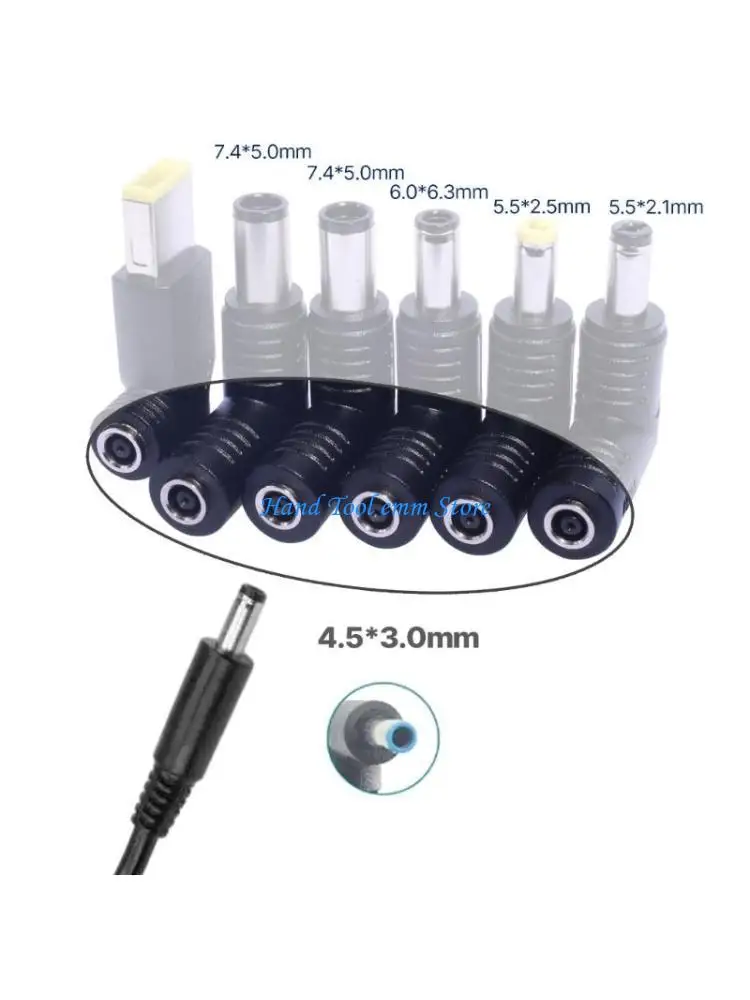 

H37F 4.5x3.0mm Female to 7.4x5.0mm Male Charging Connector Power Converter 90 Degree
