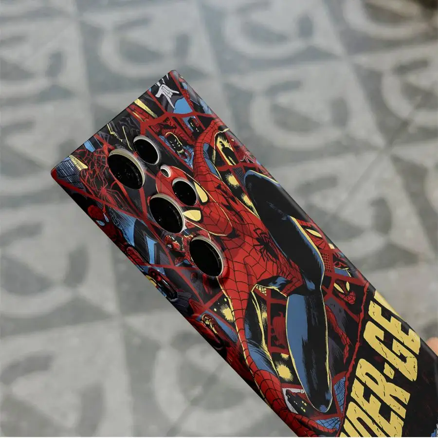 White Spider And Spider Man Case for Samsung Galaxy S24 Plus Note 20 S23 FE S21 S25 Ultra S22 S24+ S25+ S20 Hard Phone Cover