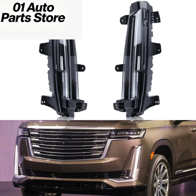 For Cadillac Escalade 2021 2022 2023 2024 LED Fog Light Turn Signal Light Assembly Daytime Running Light DRL 85117443 85117442