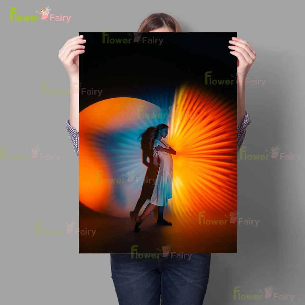Light Shadow Girl Woman Model Posters Nordic Poster Wall Art Canvas Painting Home Decor Wall Pictures For Living Room Unframed