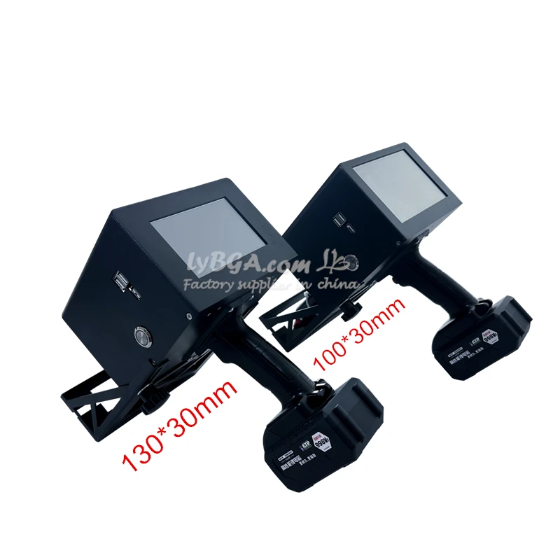 100x30mm 130x30mm Handheld Plug-in/Lithium Battery Metal Marking Machine for Engine Frame Nameplate Steel Marker Engraver 220V