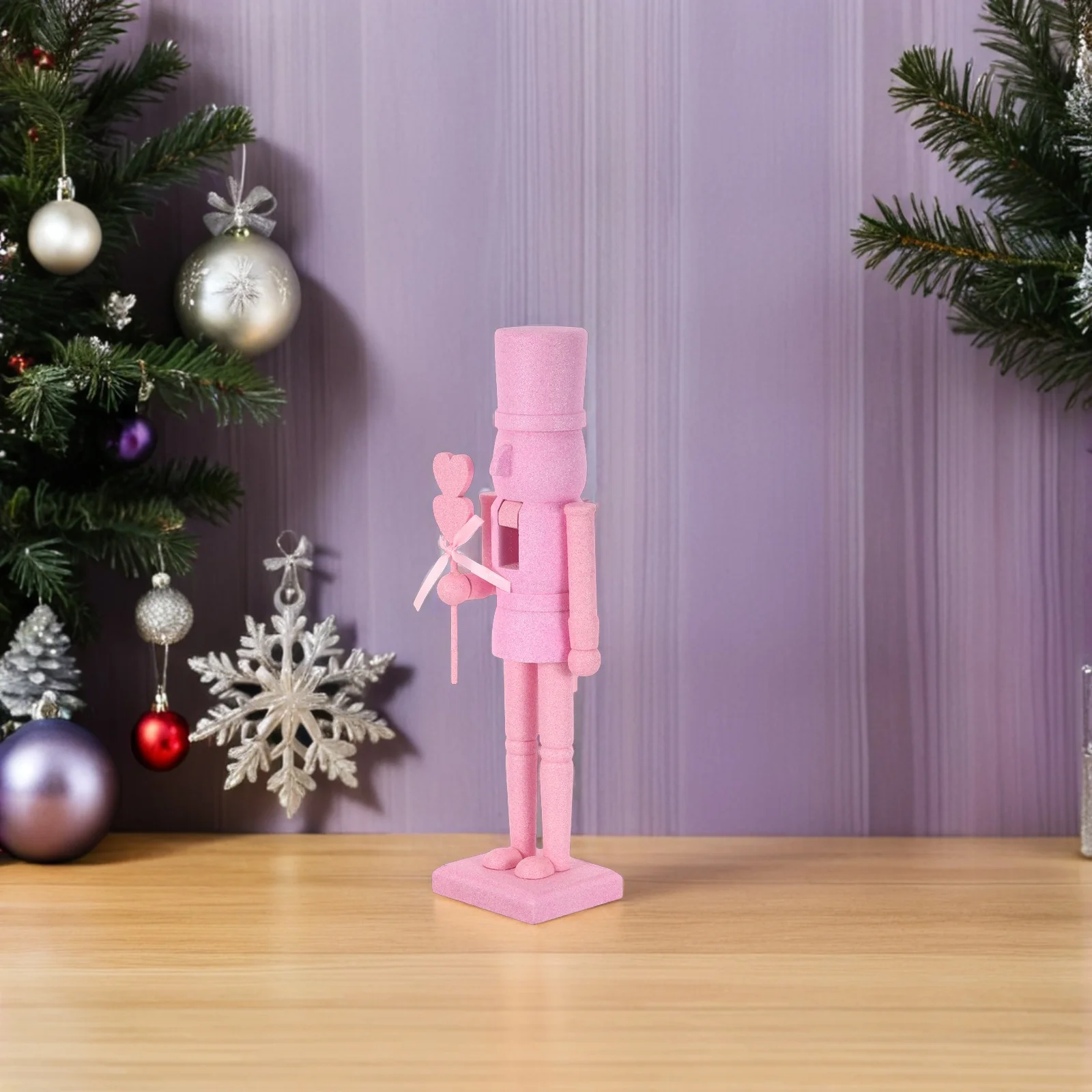 

Valentine Nutcracker 30cm Beautiful Christmas Decoration for Home Party Romantic Holiday Gift Trendy Seasonal Keywords