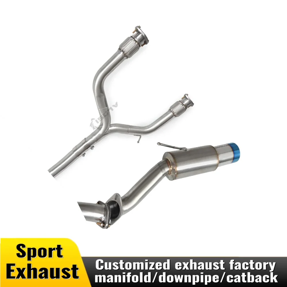 

For Nissan 350Z 370Z 3.7 2002-2010 exhaust middle pipe stainless steel automotive parts modified muffler exhaust system