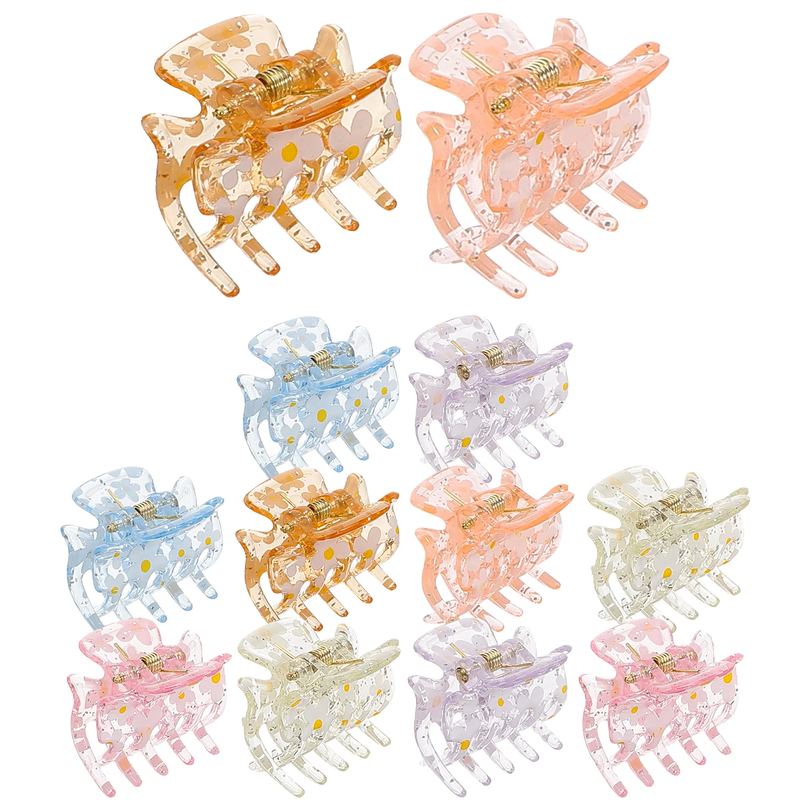 

12pcs Hair Clip Set Durable Plastic Lovely Claw Mini Accessories Girls Styling Bangs Hairpins Wedding Birthday Party