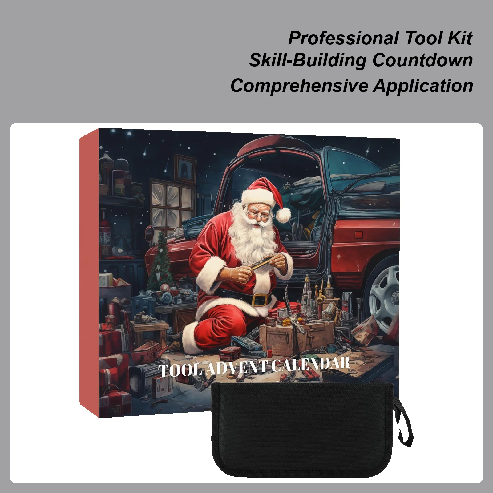 

Christmas Countdown Calendar 24 Day Christmas Survival Kit Countdown Calendar Outdoor Gadgets for Repair Disaster Preparedness