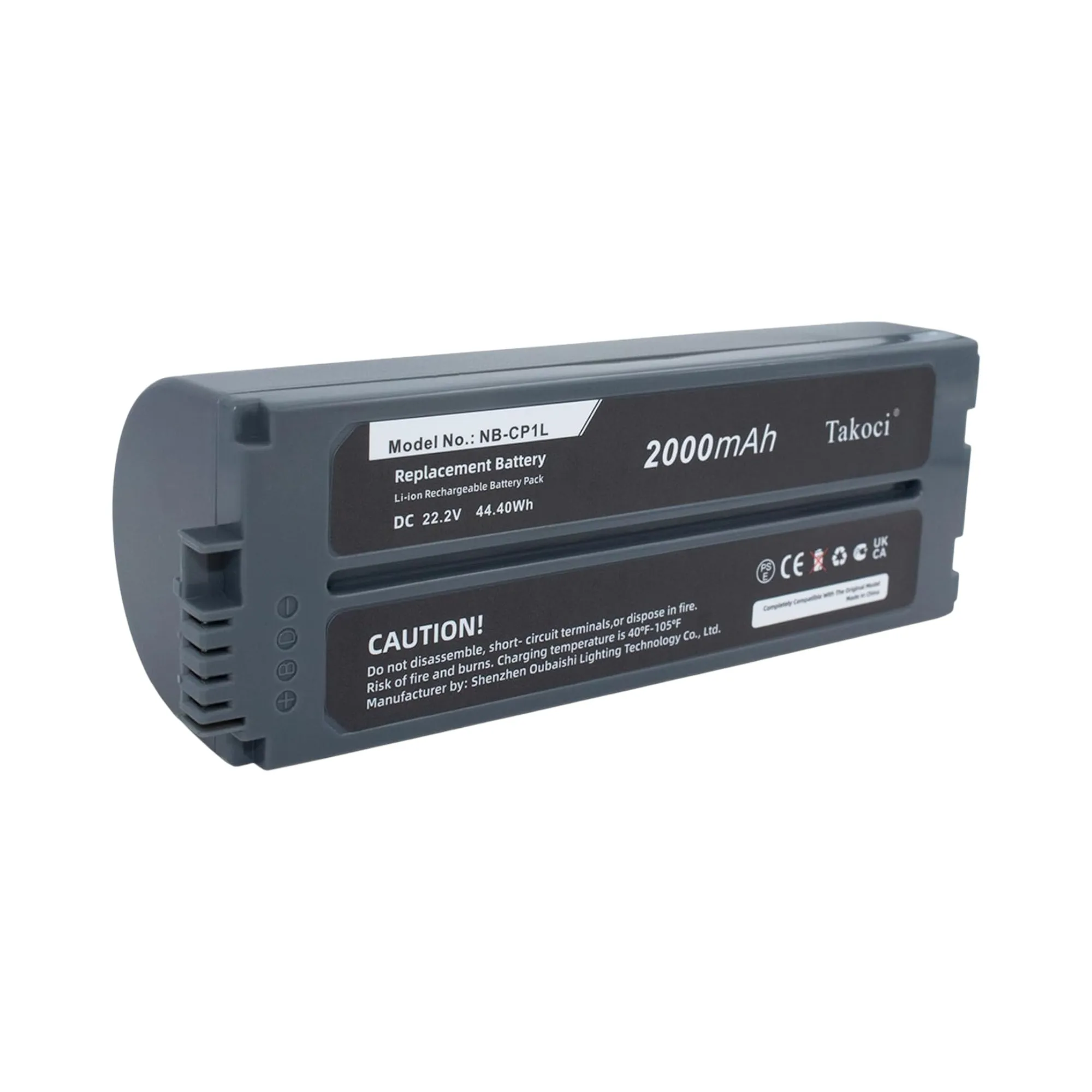 

Replacement Battery 2000mAh for Canon Selphy CP-100, Selphy CP-200, Selphy CP-220 NB-CP1L, NB-CP2L, NB-CP2LH, CP-2L