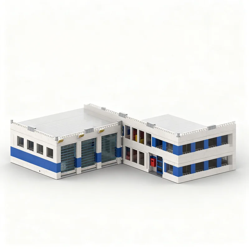 5023pcs MOC Modular THW Station Model Toys Building Blocks Construction Christmas Gifts Creative DIY Birthday Kids Assemble