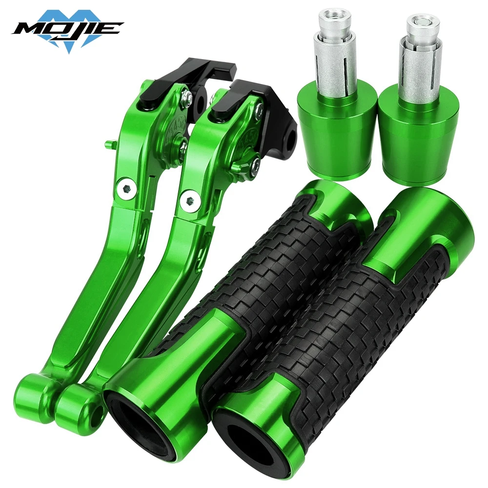 

For KAWASAKI NINJA 400 2018 2019 2020 2021 2022 2023 Brake Clutch Levers 7/8"22MM Handlebar Grips Handle Bar Grip Ends Plugs