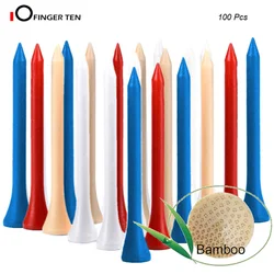 50/100 Pcs High Quality Hard Bamboo Golf Tees Wood 70mm 83mm Wooden Tee Golf Accessories Outdoor Sports