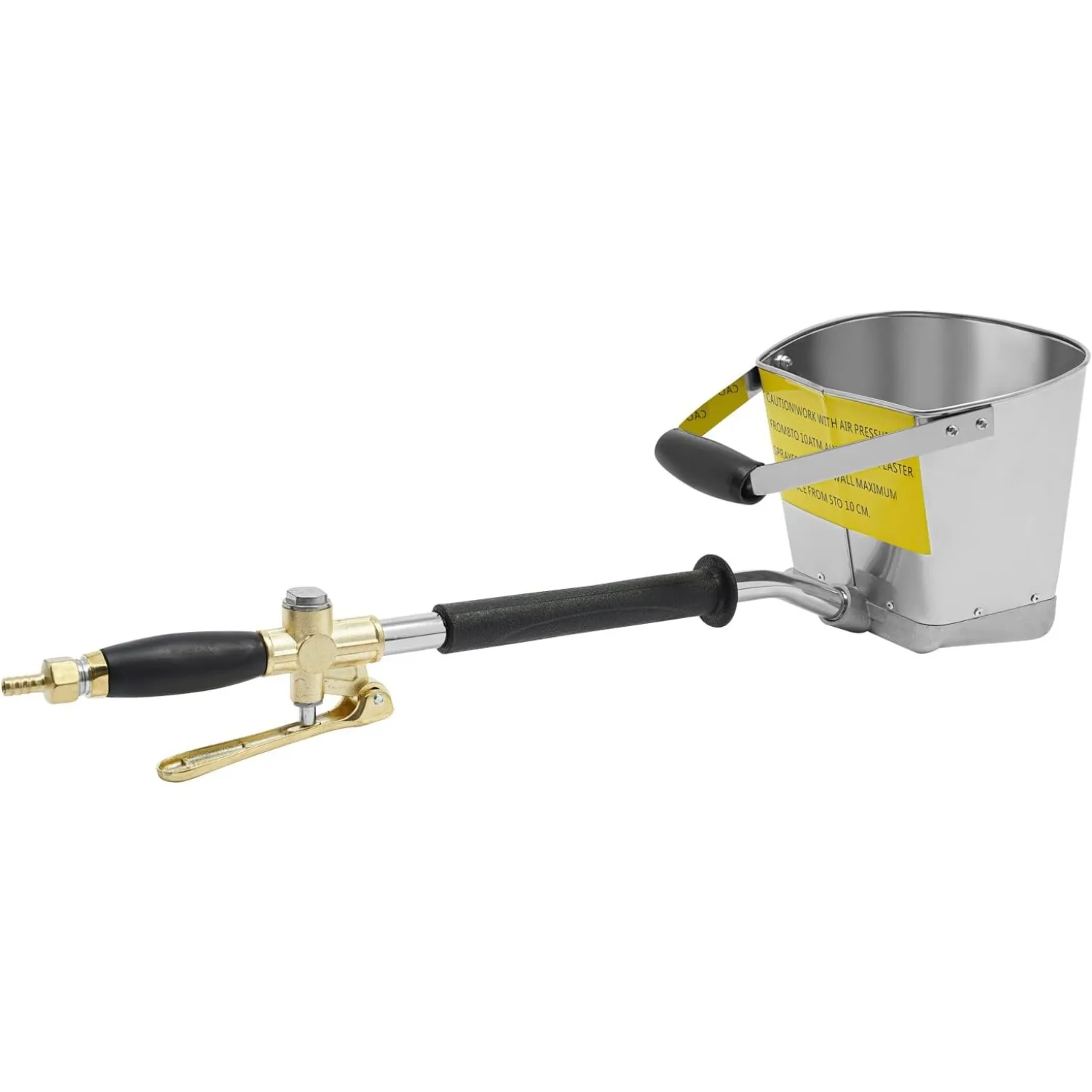 4 Jet Pneumatic Cement Stucco Sprayer Gun, Mortar Plaster Texture Hopper Sprayer, 3.5l Automatic Air Paint Tool