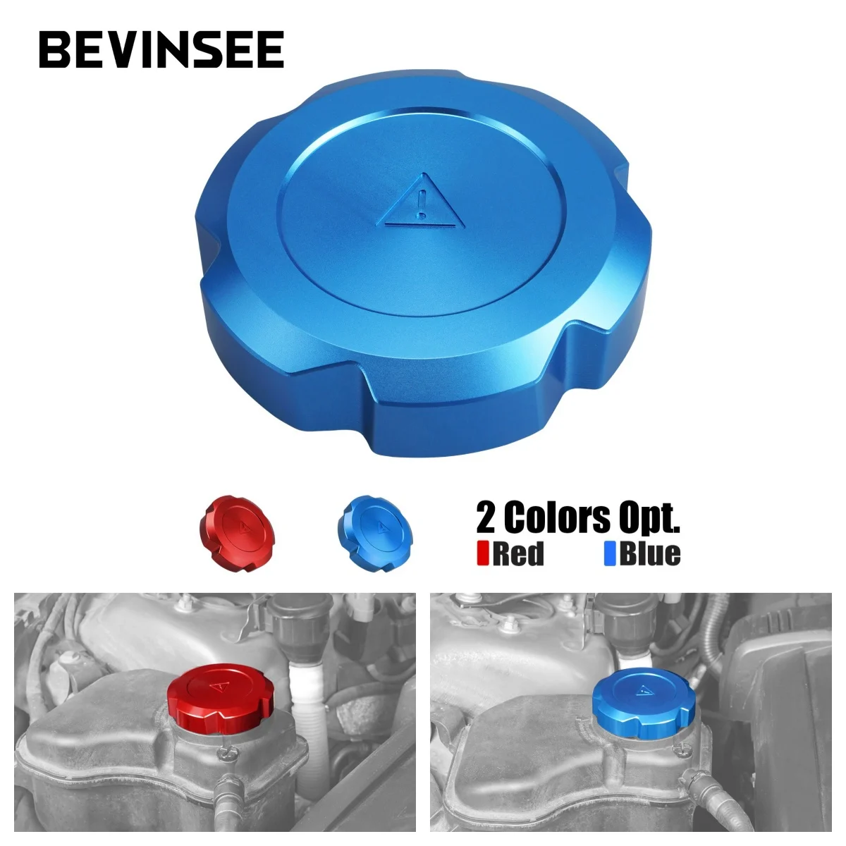 

BEVINSEE Coolant Reservoir Cap For BMW E90 E91 E92 E93 E82 E87 F20 F30 F10 F18 G38 M2 F87 X1 E84 X3 F25 M F97 X5 F15 E70 Z4 E89