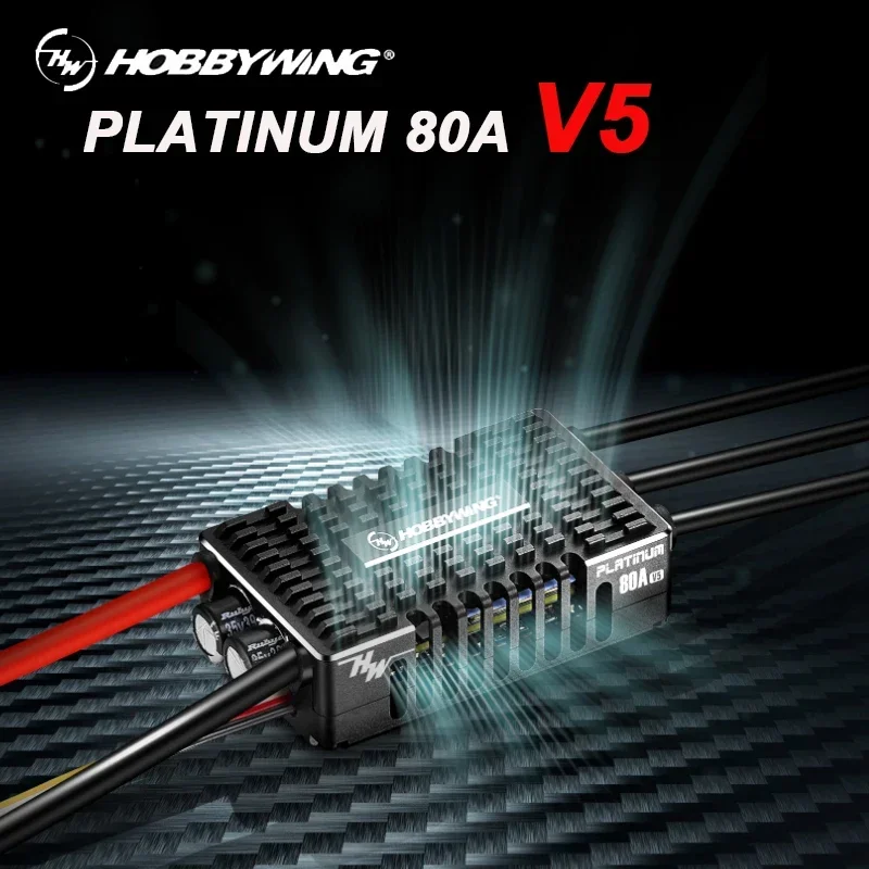 

HOBBYWING Platinum 80A V5 3-8S LiPo Бесщеточный ESC для радиоуправляемой модели самолета с дистанционным управлением Вертолет с неподвижным крылом