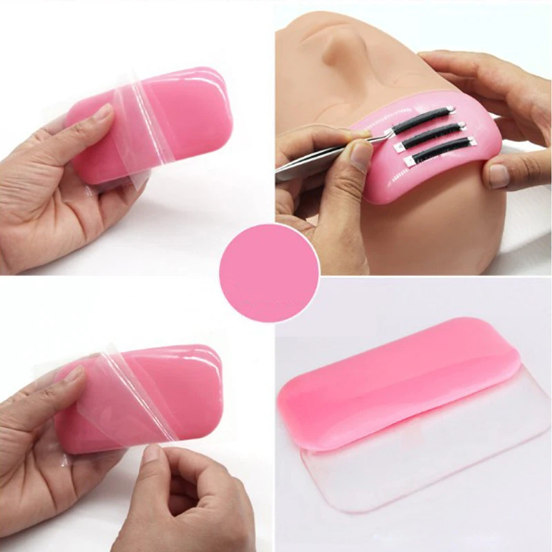 Ốp Lông Mi Giả Giữ Miếng Lót Cho Nối Mi Rời Làn Mi, Có Thể Tái Sử Dụng Nối Mi Dụng Cụ Trong Suốt, Màu Hồng