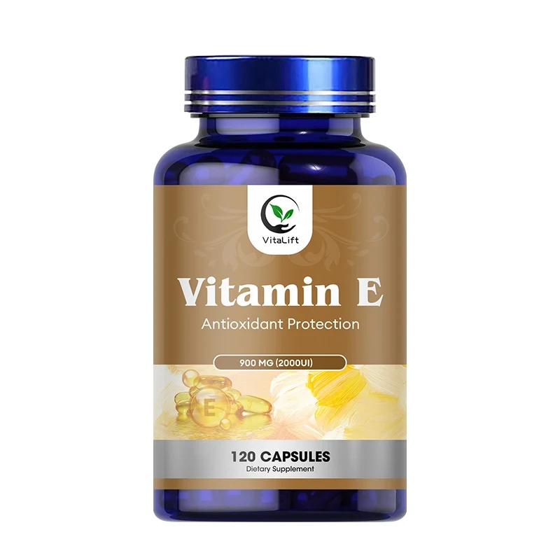 Vitamin E Capsule 450Mg 1000IU Per Softgels  Supports Antioxidant Health & Immune System Skin Beauty