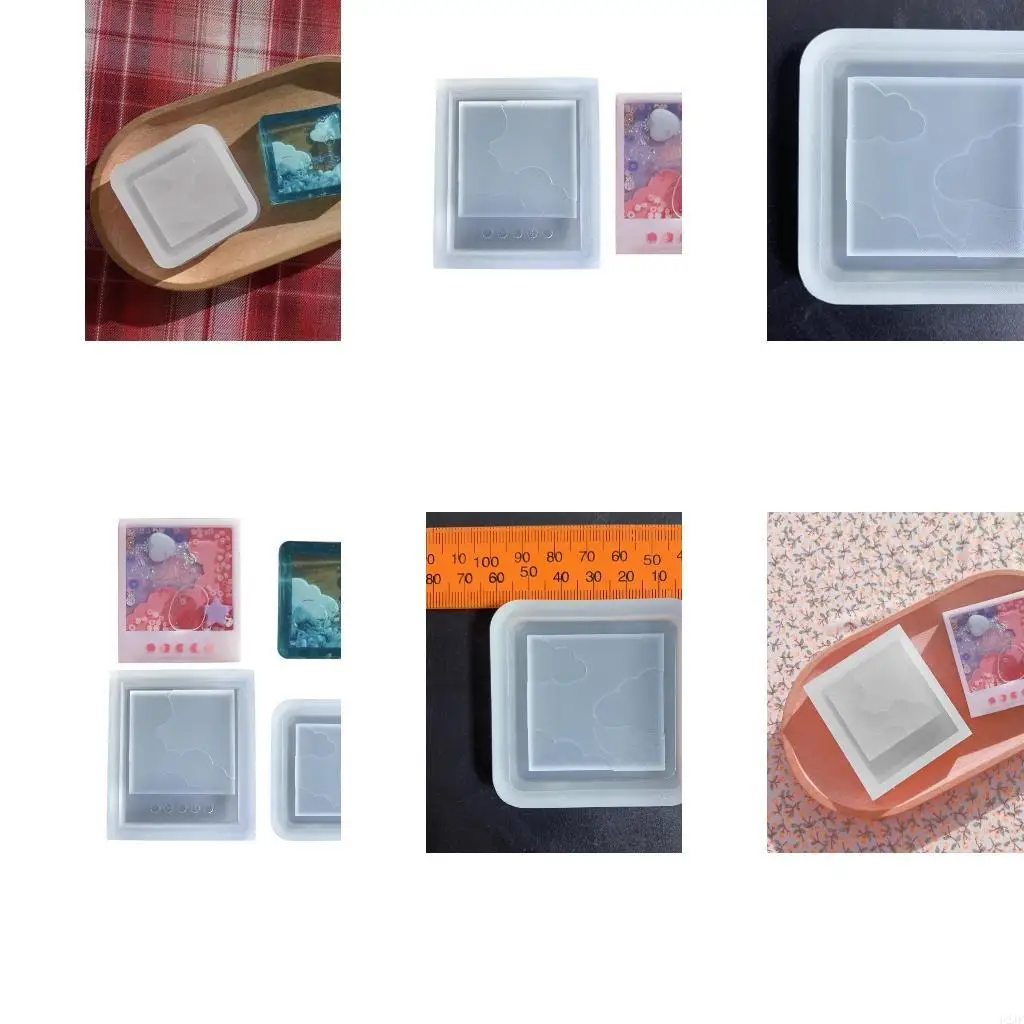   Cloud Window Frame Keychain Mold DIY Pendant Epoxy Resin Crafting Molds