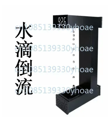 Anti-gravity time hourglass attractive force suspended water droplet backflow ornament black technology