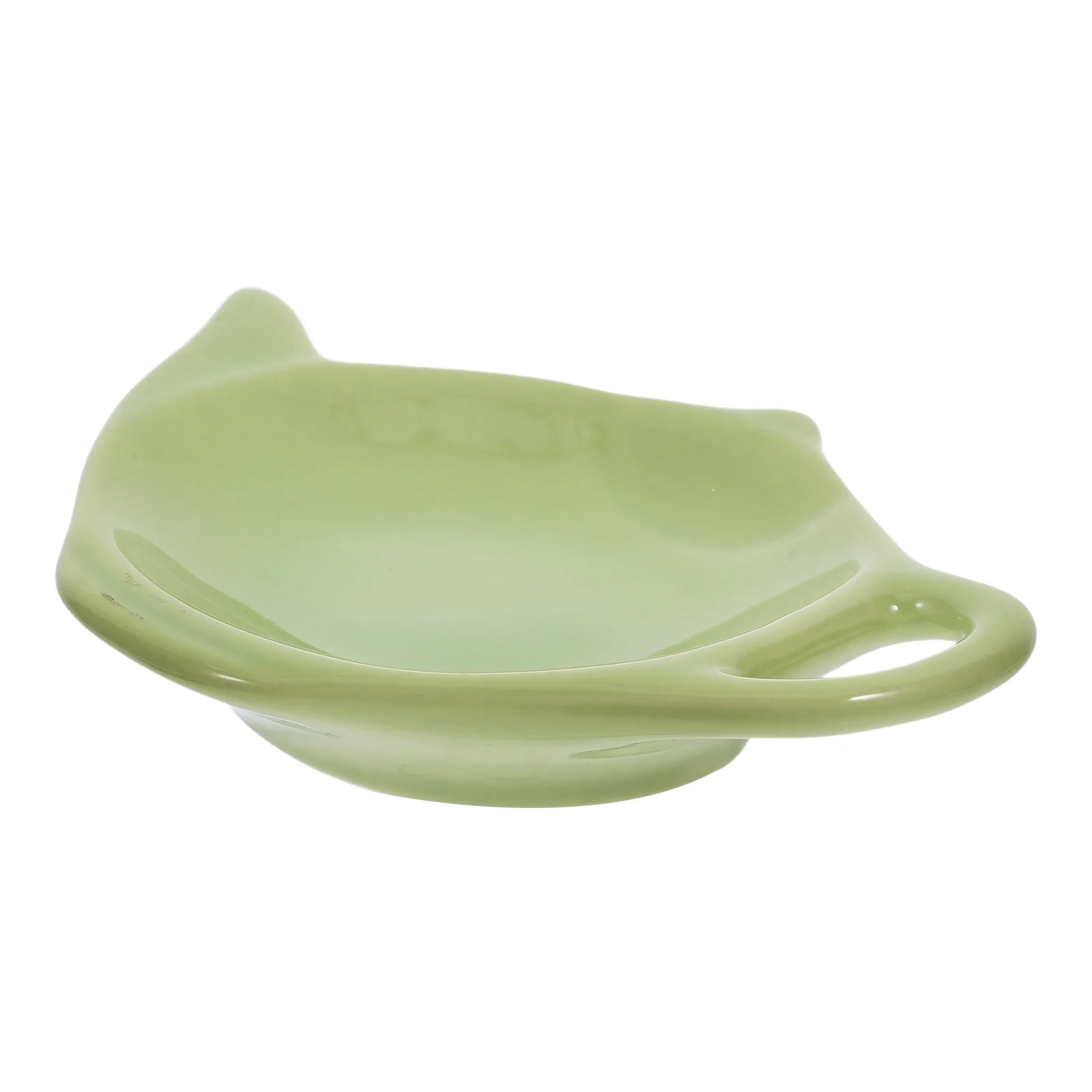 Tea Cup Bag Tray Ceramic Coffee Saucer Coaster Holder Portable for Mug Green Holders Cradle Make