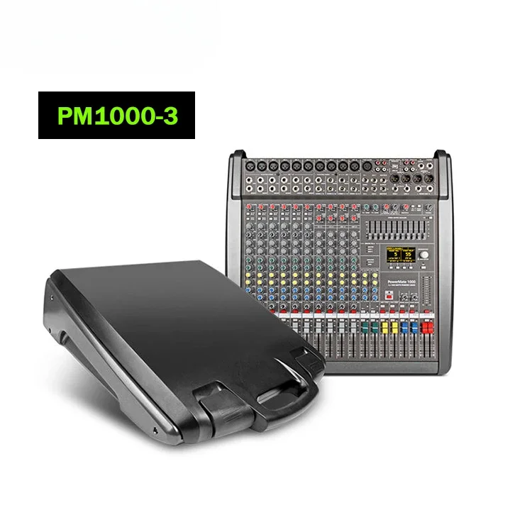 

PM1000-3 Professional Audio Mixing Console 99 DSP With Power Amplifier Power Mixer For Stage Controller Stereo Mixer