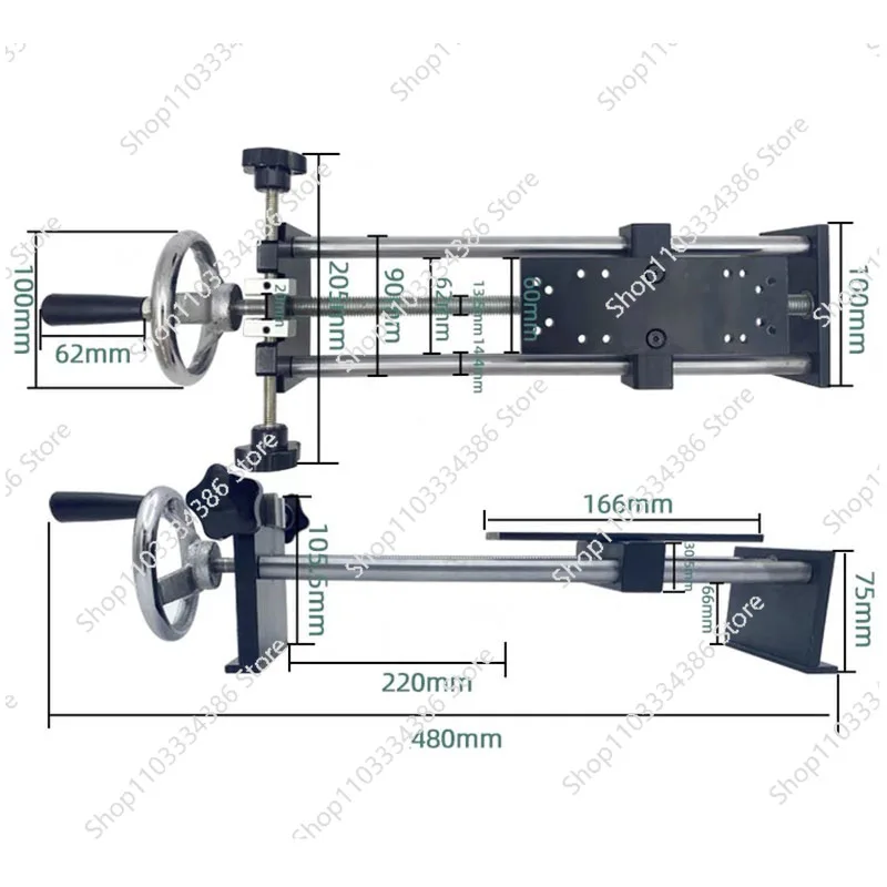 misuratore-di-forza-orizzontale-a-manovella-supporto-per-test-di-trazione-e-compressione-misuratore-di-forza-hla-con-cremagliera-a-spirale-500n-50kg-nuovo