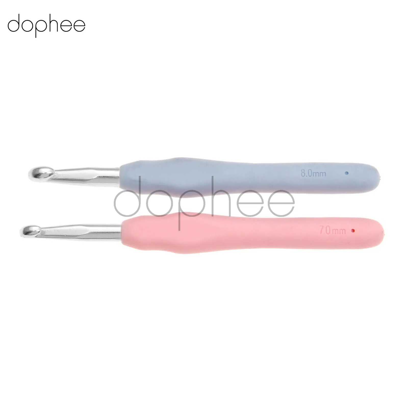 

Вязальные крючки dopee, 1 шт., 7 мм/8 мм, вязальные крючки с толстой головкой, легкие иглы цветов, с ручкой из термопластичной резины, спицы для рукоделия