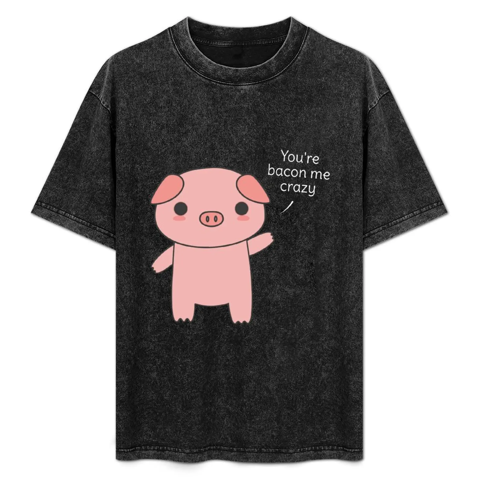 

Cute and kawaii bacon pun T-Shirt Casual Loose Fit Summer Tee Shirt