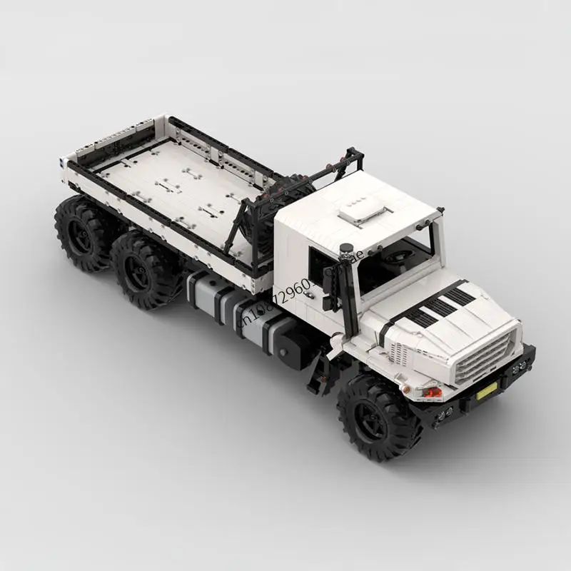 جديد 3964 قطعة Moc شاحنات المدينة Zetros 6X6 الأبيض على الطرق الوعرة نموذج مركبة لتقوم بها بنفسك الأفكار الإبداعية لعبة أطفال هدية عيد ميلاد كتل التكنولوجيا