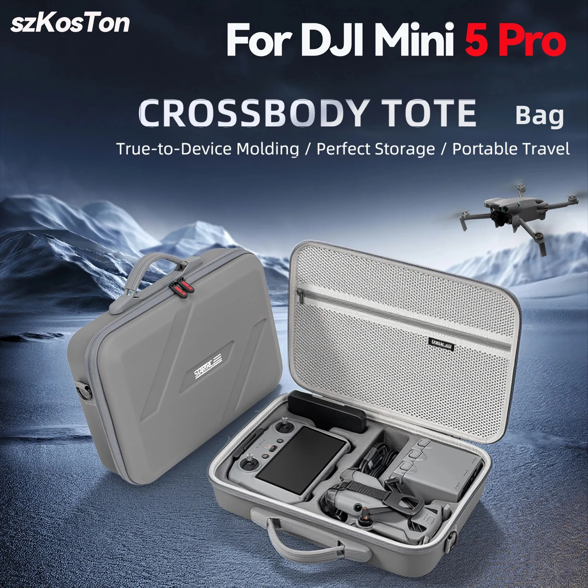Portable Carrying Case for DJI Mini 5 Pro Drone Hard Travel Storage Bag Shockproof Case Waterproof Protector Accessories