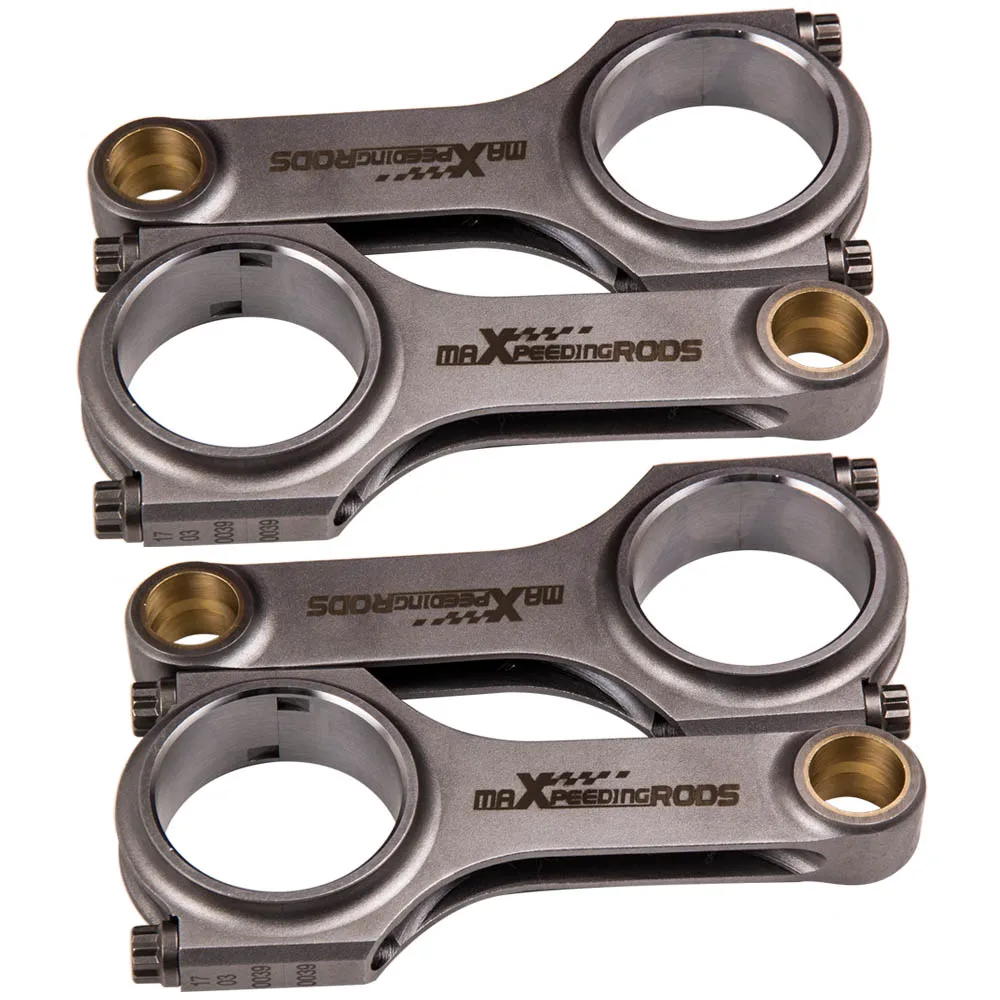 MaXpeedingrods 4X H-Beam TUV Bielas Bielle Connecting Rods for Peugeot 206 XS 1.6 TU5JP4 139mm