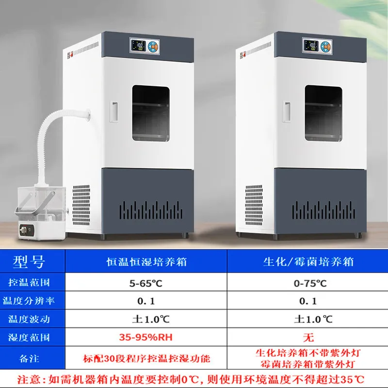 Biochemical Mold Incubator Constant Temperature Humidity Chamber Microbe Bacteria Incubation Lab Use