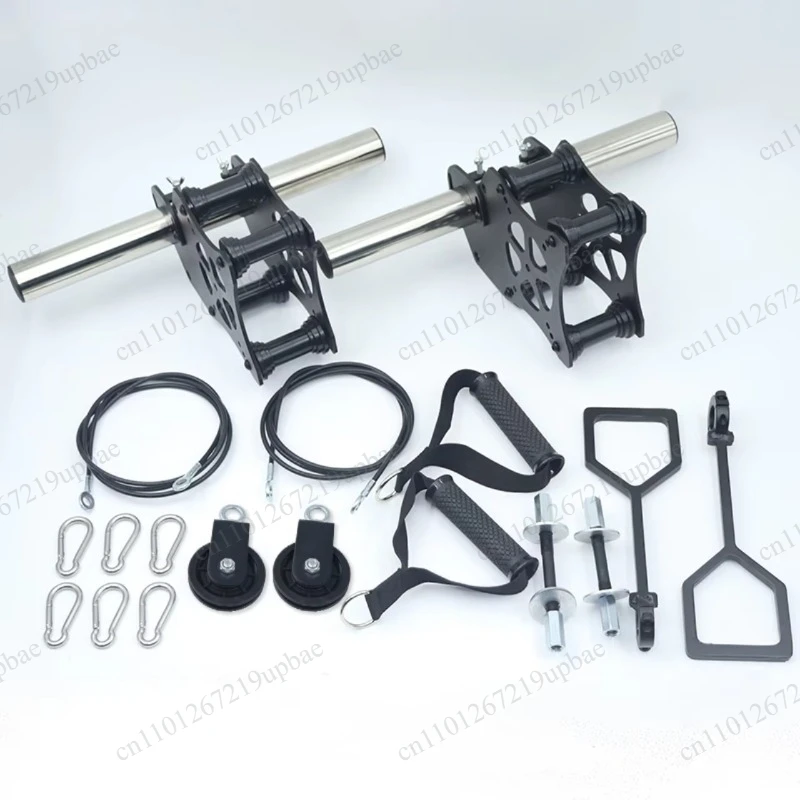 1x1/2x2/3x3 Inch Squat Rack Slide Rail Attachment Glider, High Pull Down Multi-Function Cable Gym Accessory