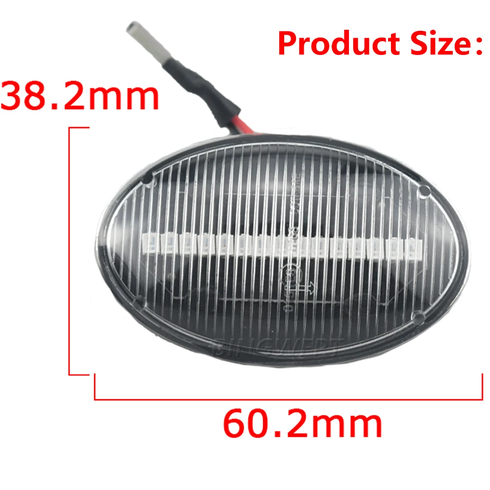 2PCS Dynamic Turn Signal Light LED Side Marker Blinker Lamp For Opel Combo C B Tigra A Astra F Meriva A Corsa C B Sintra Vita