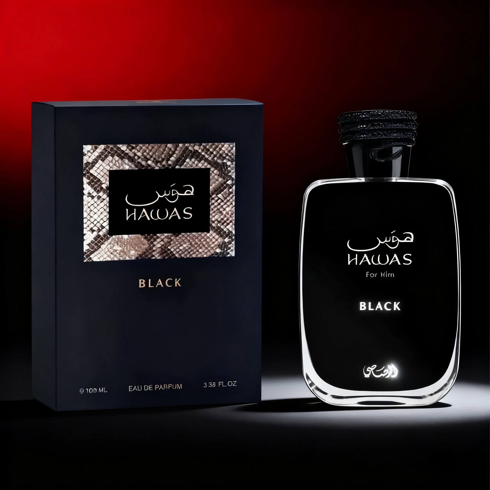 عطر راساسي هاواس الأسود للرجال عطر استنساخ عالي الجودة متين للرجال، عطر كولونيا بزجاجة رذاذ للرجال