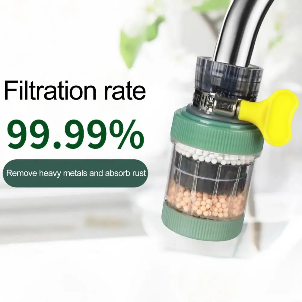 Tap Filter Long Lasting Detachable Compact Household Kitchen Sink Hot Cold Water Tap Purifier Faucet Colander Water-saving